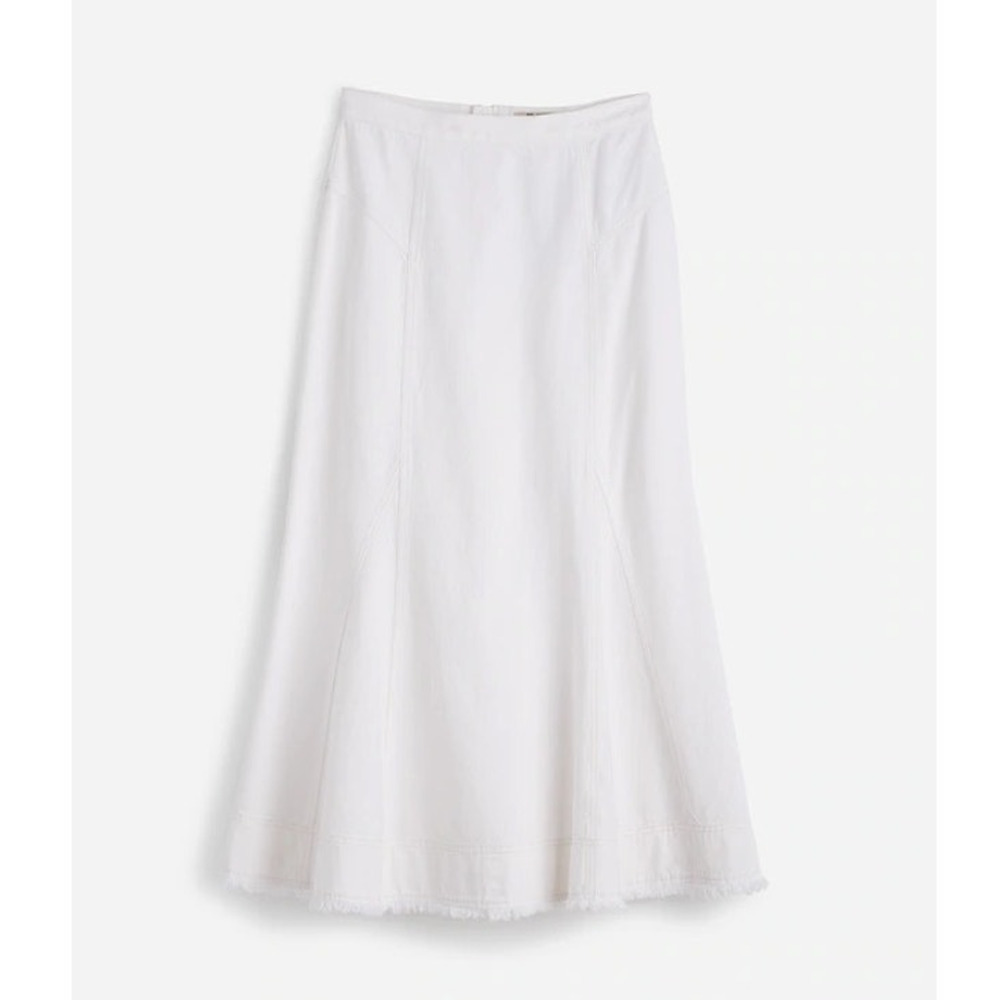 Madewell White Midi A-Line Skirt - Picture 9 of 9